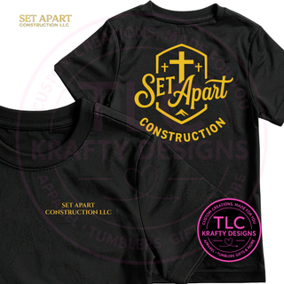 Set Apart Construction Cross Logo T-Shirt or Sweatshirt – Christian Construction Apparel