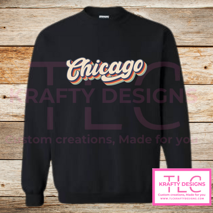 Retro Chicago Sweatshirt – Vintage-Inspired City Pride