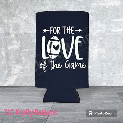 For the Love of the Game Customized Slim & Standard Koozie Can holder