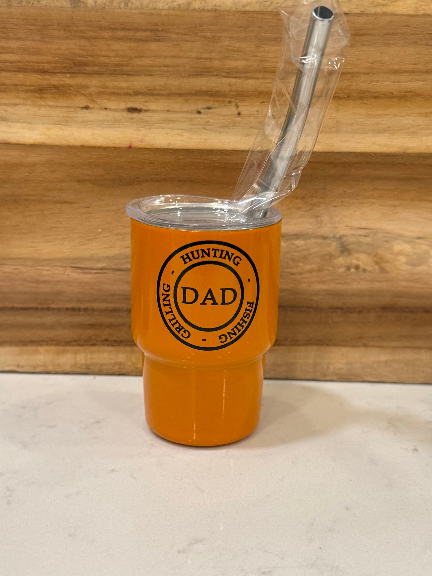 Hunting fishing grilling, dad 3oz mini shot glass