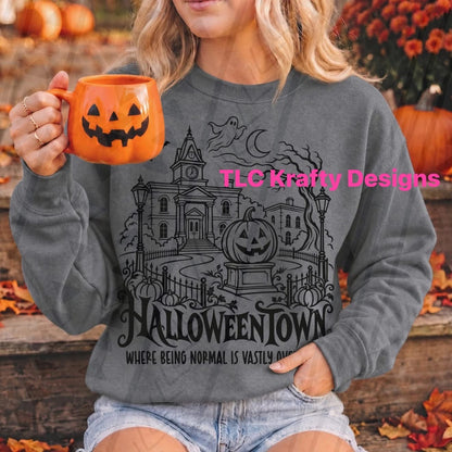 Halloween Town Shirt or Sweatshirt – Spooky Fall Graphic Apparel