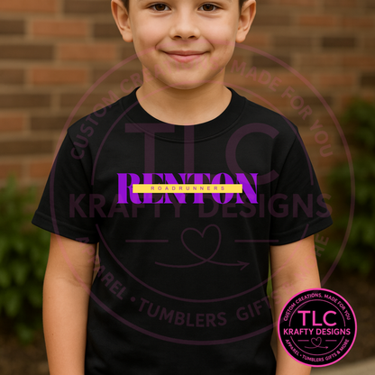 Renton Roadrunners T-Shirt – Modern Block Style Spirit Wear