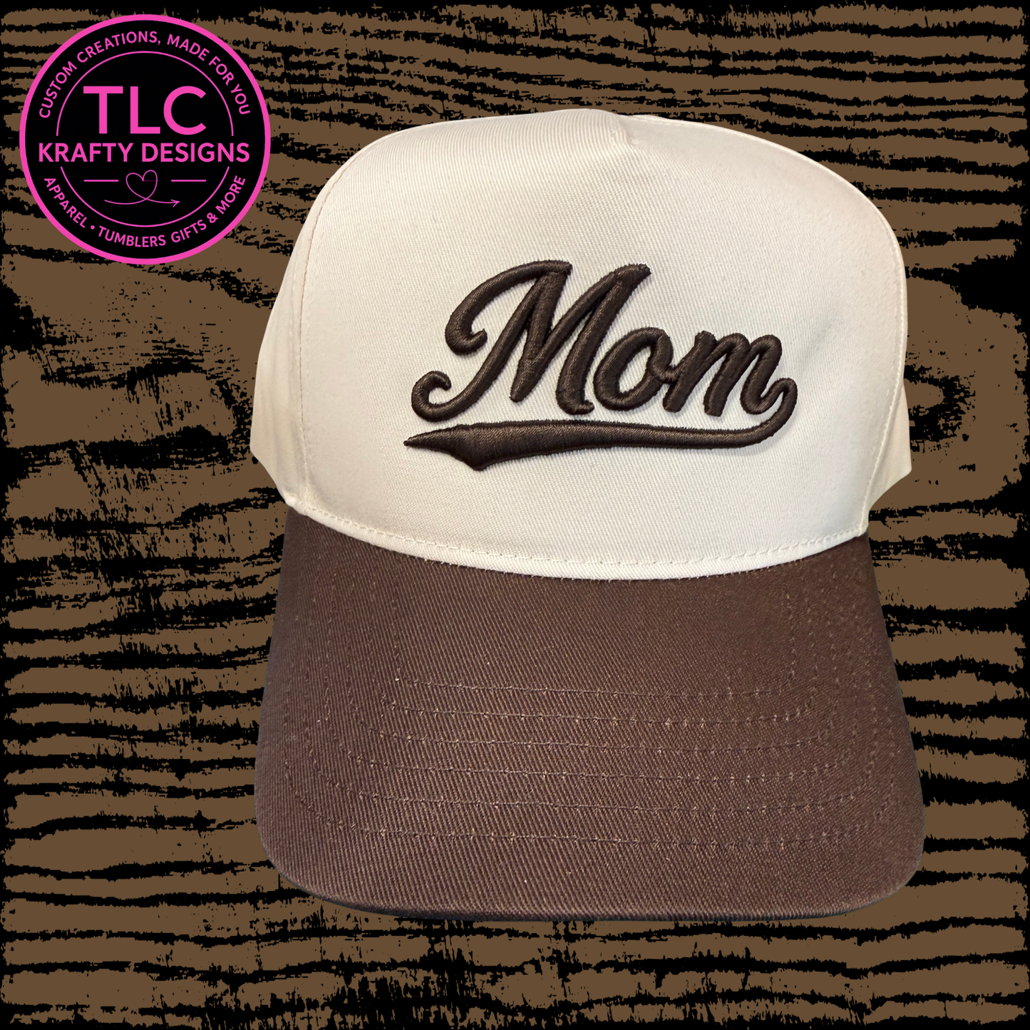 Mom Script Embroidered Hat