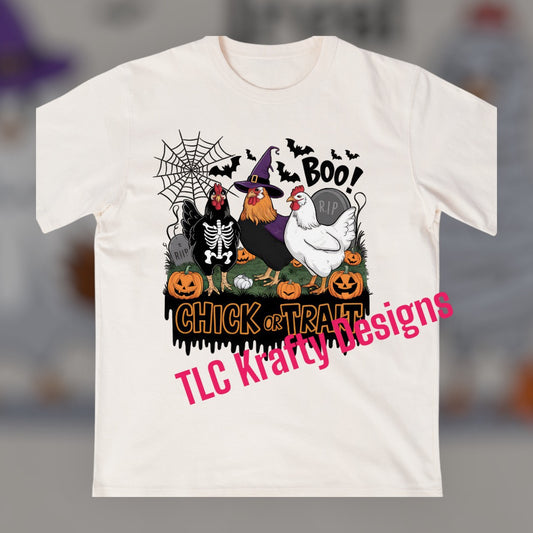 Chick or Treat Tee – A Fun Halloween Design!