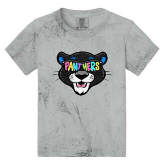 Maplewood Heights Panthers Sunglasses design on Comfort Colors Color Blast tee in Smoke