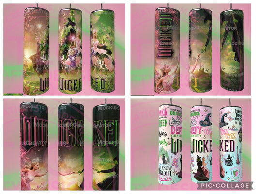 Wicked Inspired 20oz Tumbler – Changed for Good Design (Standard or Glow)