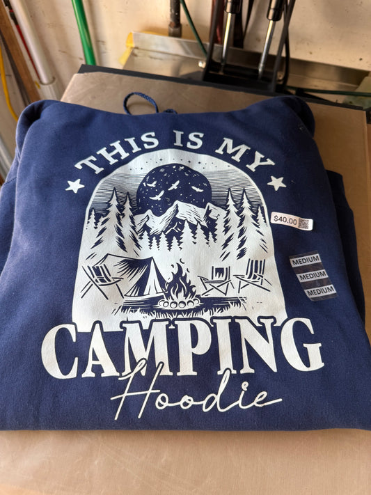 This Is My Camping Hoodie – Cozy Campfire Sweatshirt for Outdoor Lovers