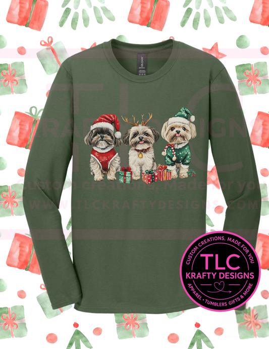 Shih Tzu Christmas Shirt – Festive Holiday Dog Lover Tee