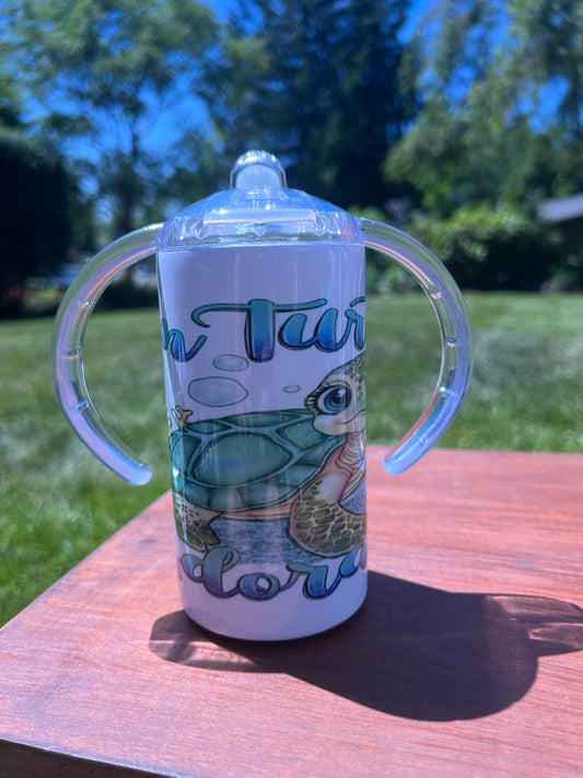 Your Turtley Adorable 12oz.Sippy or Flip Cup