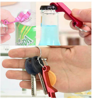 Personalized Bottle Opener Keychain – Custom Laser Engraved Aluminum Keychain | Add Your Logo, Name or Design
