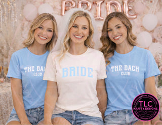 Bride Varsity Shirt, The Bach Club Collegiate Bachelorette Tee