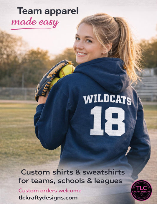 Custom Team Apparel & Spirit Wear – Youth & Adult Shirts, Hoodies, and Crewnecks