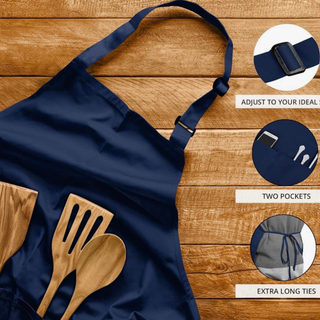 Custom Aprons with Personalized Designs | Adjustable Bib Apron with Pockets