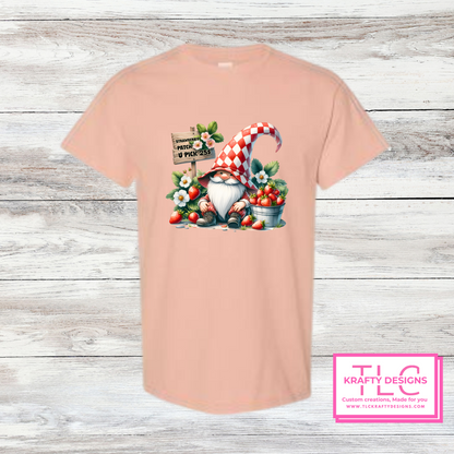 Strawberry Patch Gnome Shirts – Sweet Summer Farmhouse Vibes