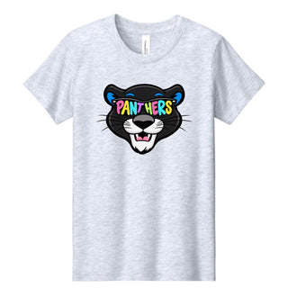 Maplewood Heights Panthers Sunglasses design on Bella + Canvas Jersey tee in Ash