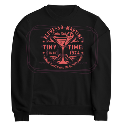Espresso Martini Social Club Sweatshirt – Tiny Time Since 1974
