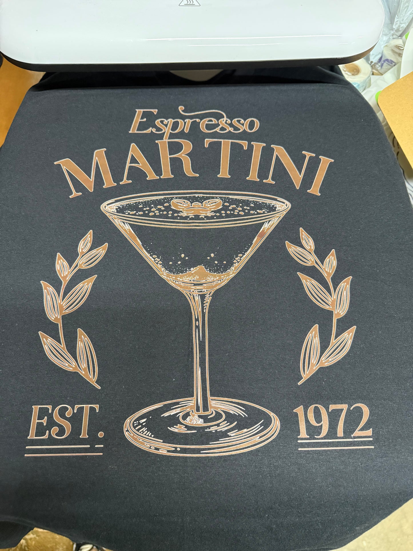 Espresso Martini Shirts, Long Sleeves, and Tanks – Classic Coffee Cocktail Design (add your year)
