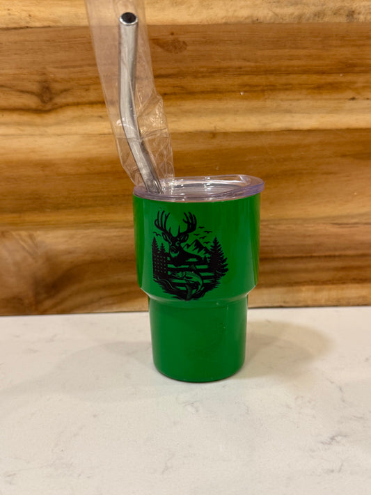 Wildlife 3 ounce mini shot glass