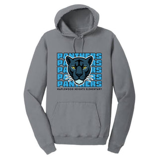 Maplewood Heights Panthers Stacked design on Port & Company Beach Wash hoodie in Pewter