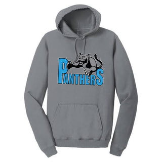 Maplewood Heights Panthers Leaping Panther design on Port & Company Beach Wash hoodie in Pewter