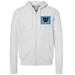 Maplewood Heights Panthers Stacked design on BELLA+CANVAS sponge fleece full-zip hoodie in Ash