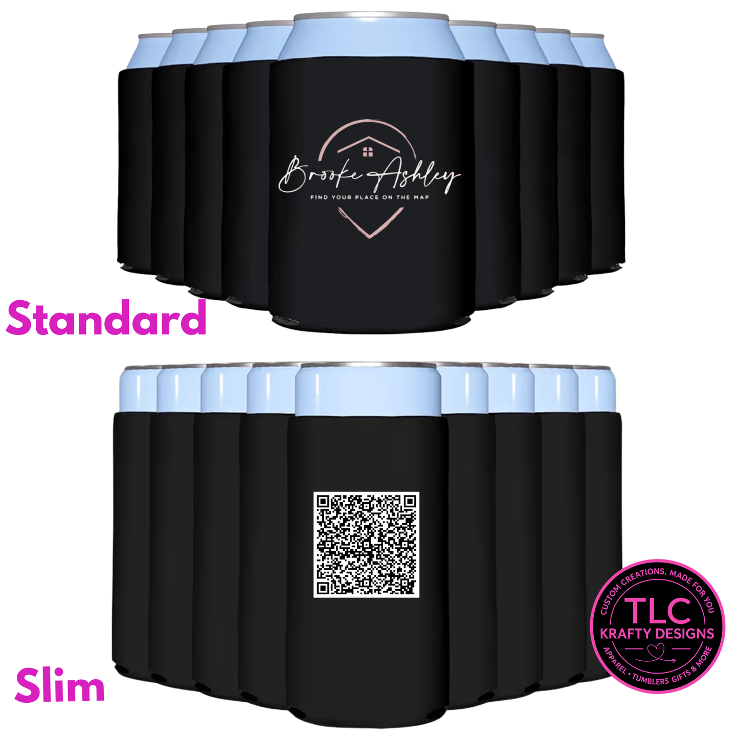 Custom Branded Can Coolers : Promotional Drinkwear - Personalized Business Swag