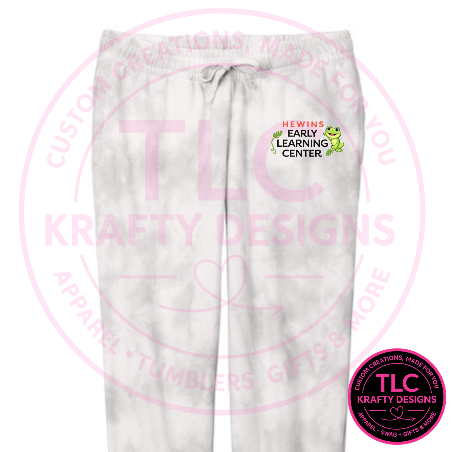 Hewins Early Learning Center Apparel - Tie-Dye Tie Waist Sweatpants