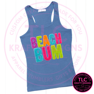 Beach Bum Fuzzy Chenille Patch Design – Summer Vibes Patch Apparel