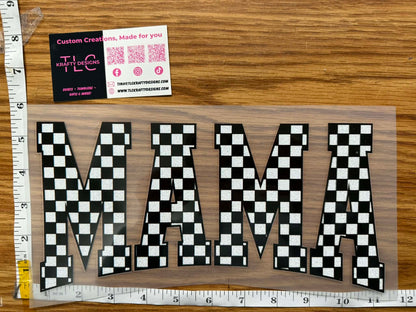 MAMA Glitter Silk Screen Transfer - Ready To Press Glitter Design Transfer