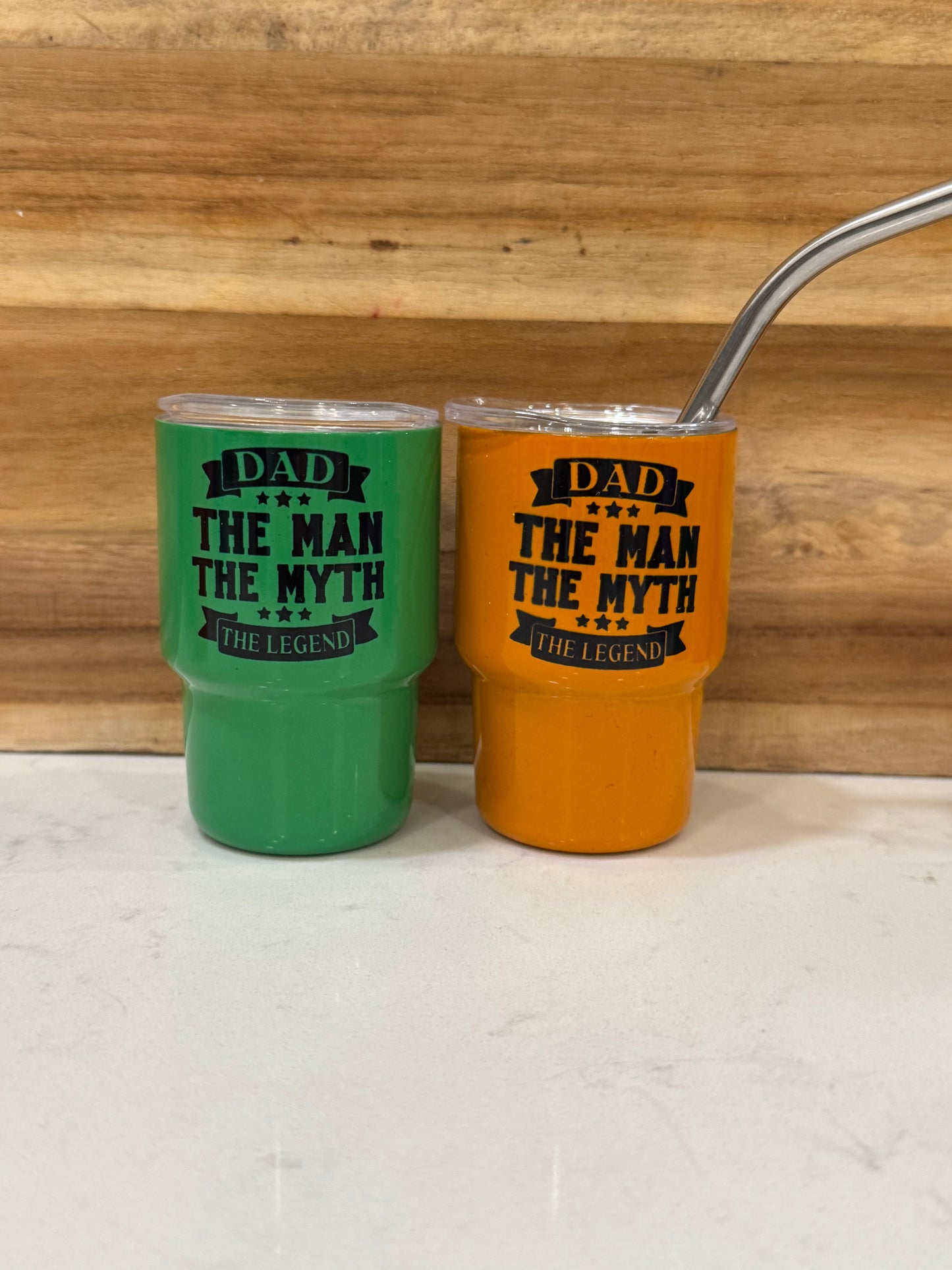 Dad, the man, the myth, the legend 3oz mini shot glass