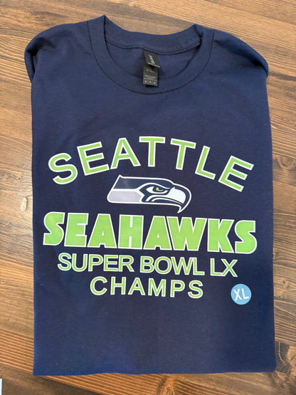Football Champs Classic Text Graphic Apparel – T-Shirt or Sweatshirt