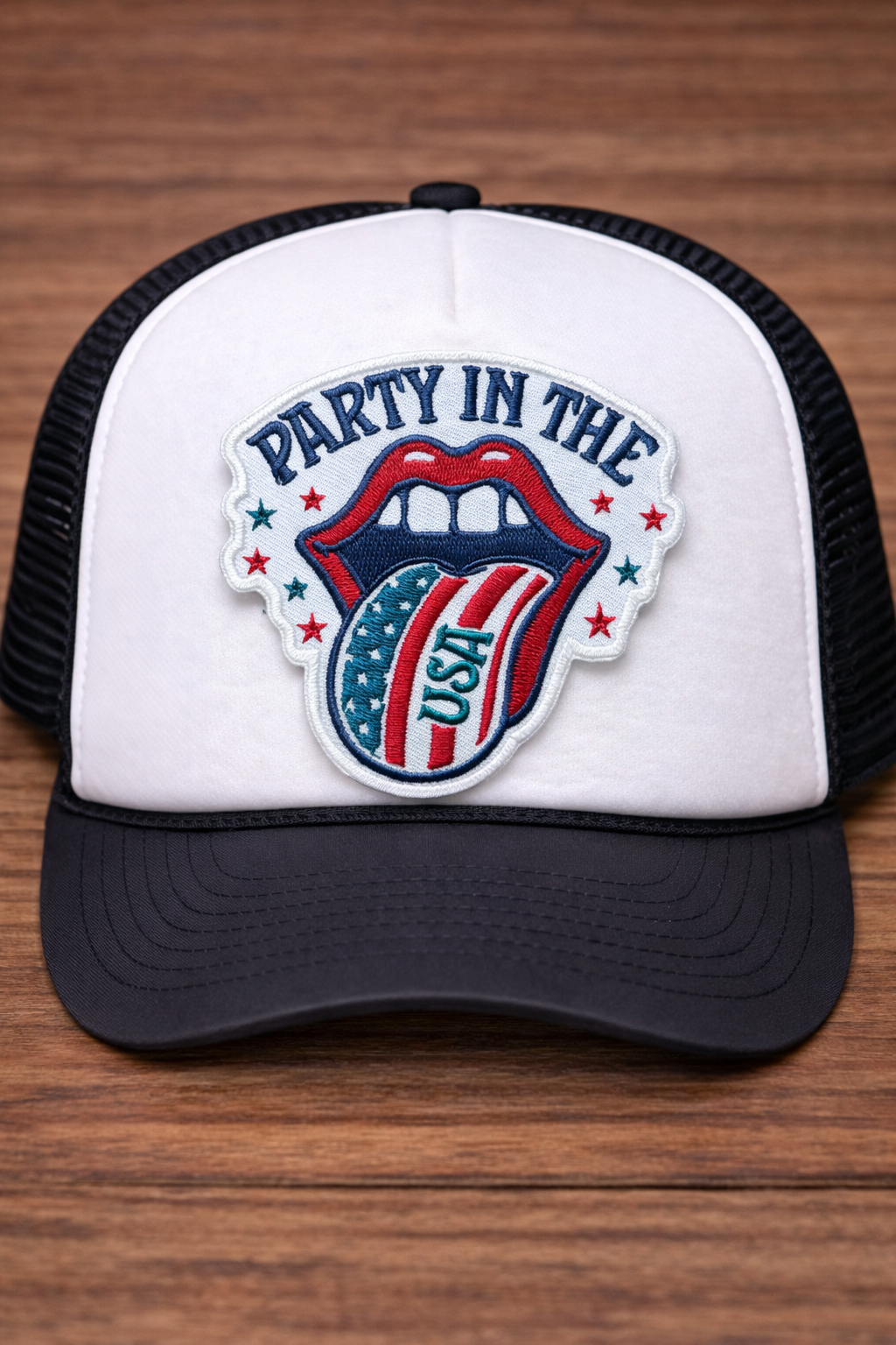 Party in the USA Lips Patch – Foam Trucker Hat