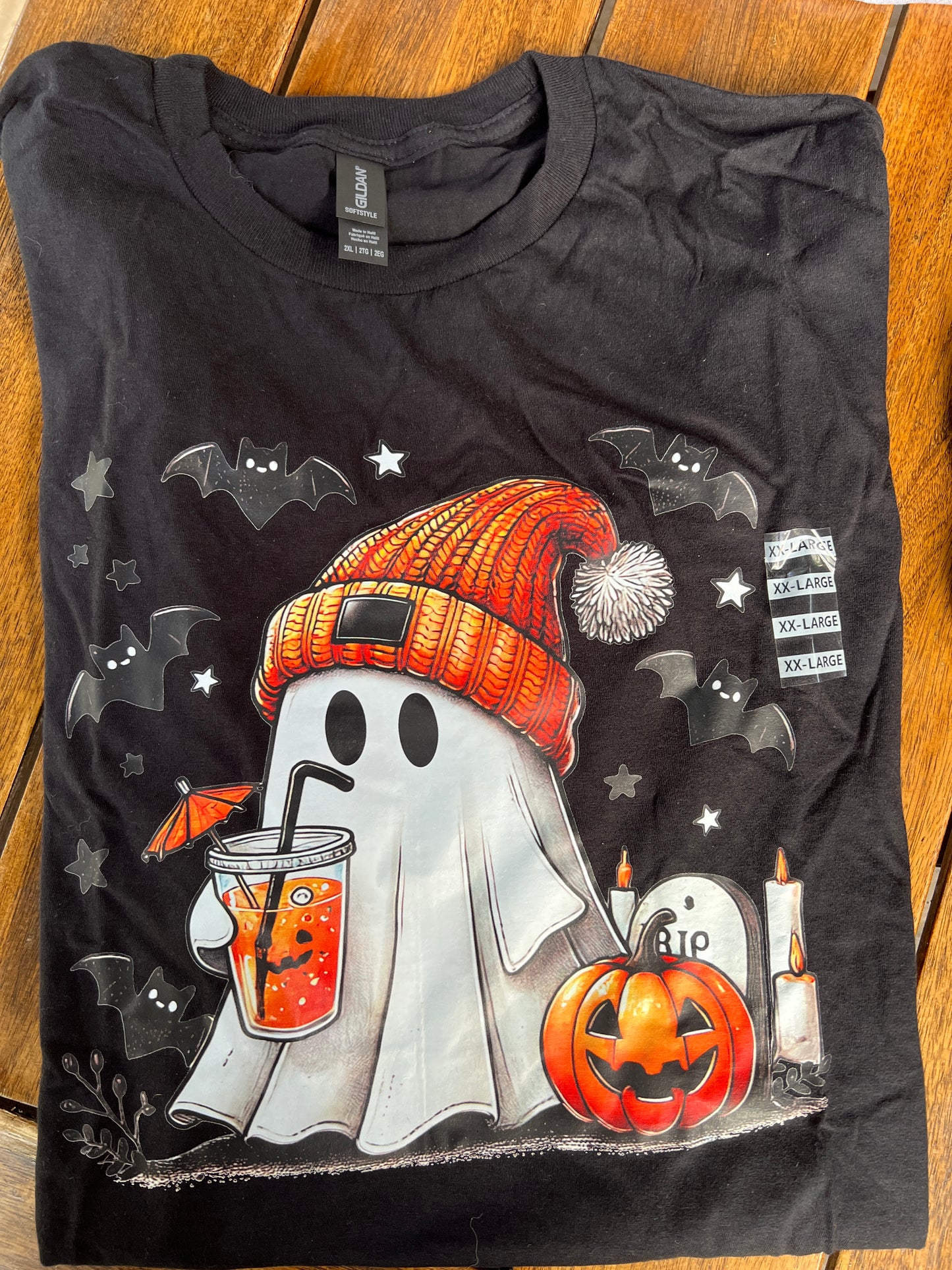 Ghost Spook-tacular Ghost holding a cup T-shirt