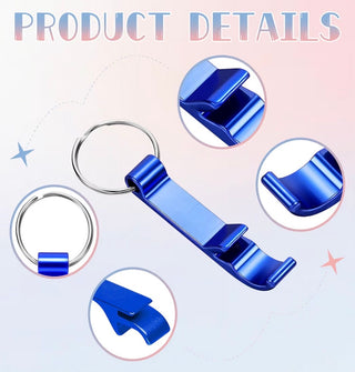 Personalized Bottle Opener Keychain – Custom Laser Engraved Aluminum Keychain | Add Your Logo, Name or Design