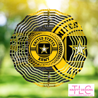 United States Army Wind Spinner – Bold Military Outdoor Decor