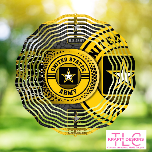 United States Army Wind Spinner – Bold Military Outdoor Decor