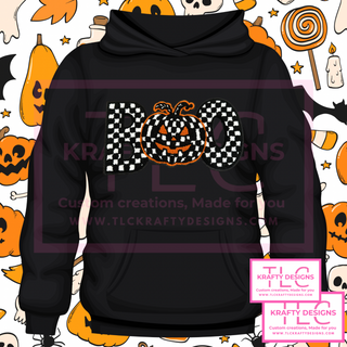 BOO Chenille Patch Design - Halloween Vibes Apparel