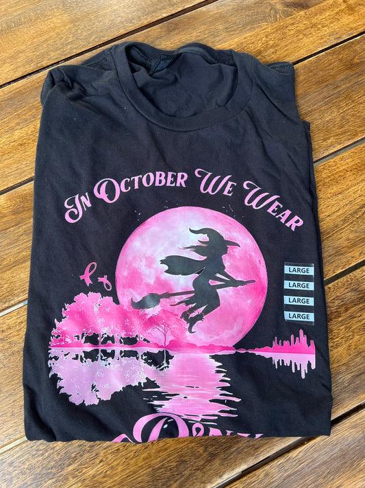 In October we wear Pink logo T-shirt