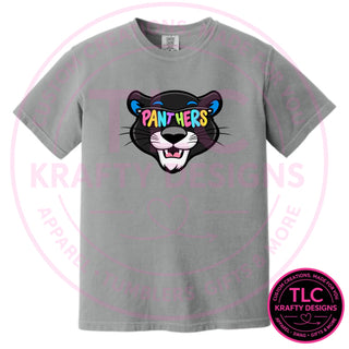 Maplewood Heights Panthers Sunglasses design on Comfort Colors heavyweight tee in Granite