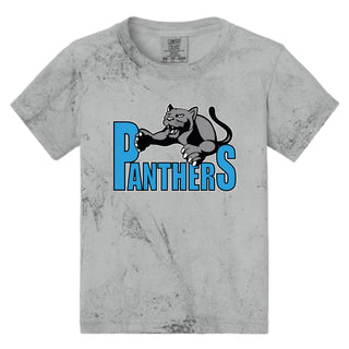 Maplewood Heights Panthers Leaping Panther design on Comfort Colors Color Blast tee in Smoke