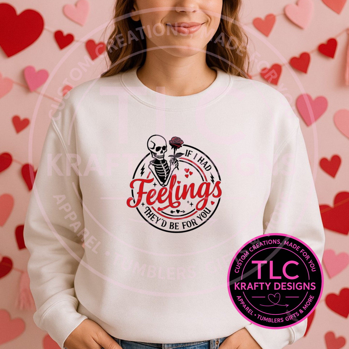 If I Had Feelings Skeleton Valentine Shirt | Spooky Valentine Sweatshirt