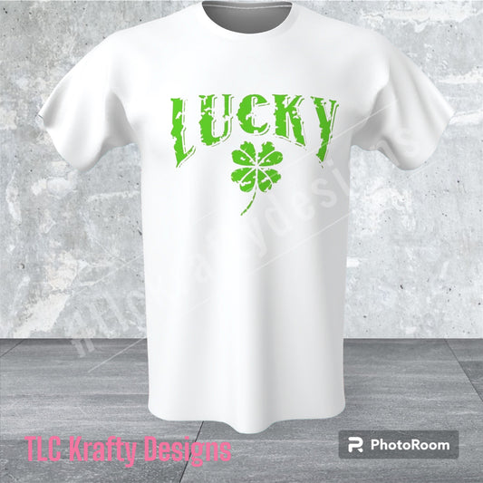 Lucky Shamrock sublimation shirt St. Patricks Day