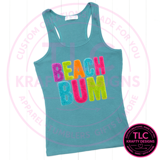 Beach Bum Fuzzy Chenille Patch Design – Summer Vibes Patch Apparel