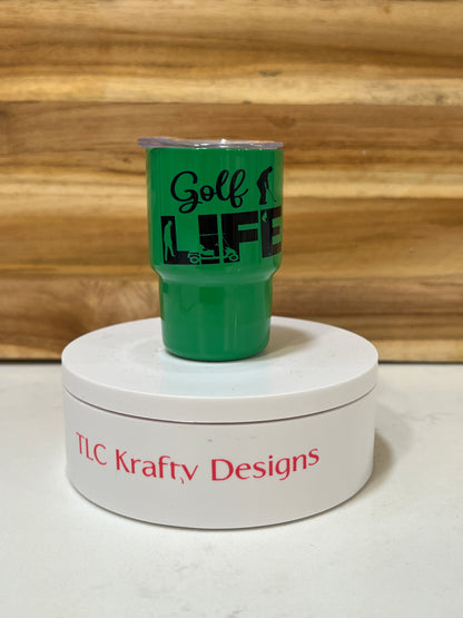 3oz Golf Life Mini Tumbler – Perfect for Golf Enthusiasts!