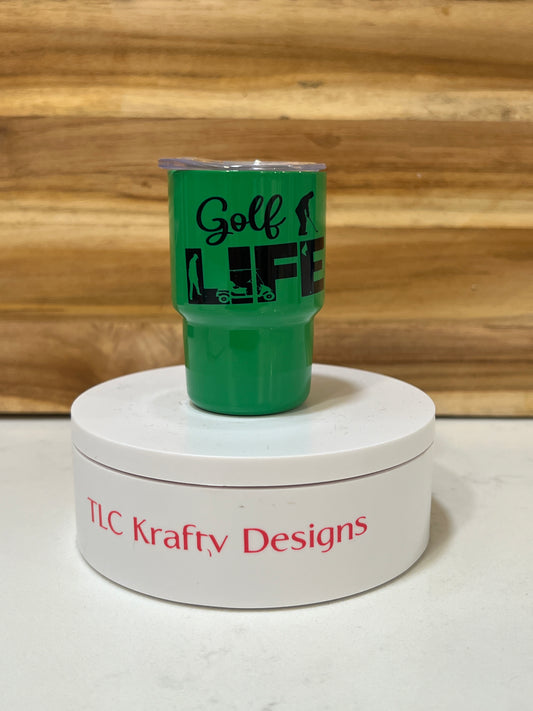 3oz Golf Life Mini Tumbler – Perfect for Golf Enthusiasts!