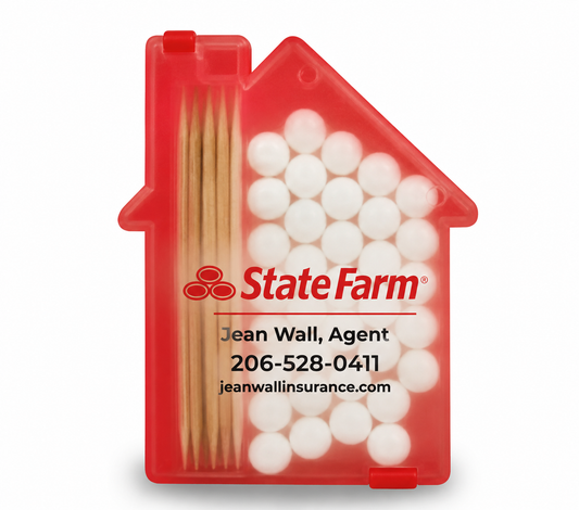 Branded Jean Wall State Farm House-Shaped Mint & Toothpick Holder