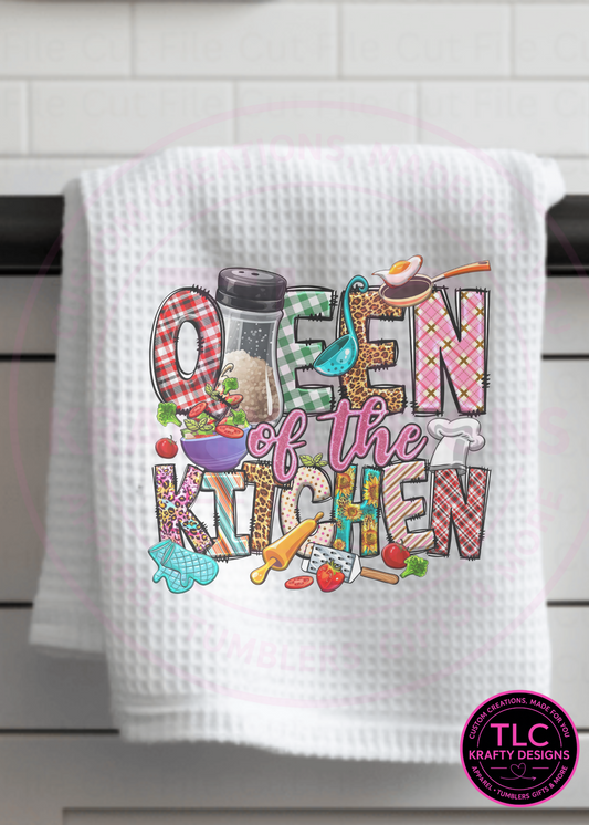 Queen of the Kitchen Towel – Fun Colorful Cooking & Baking Décor