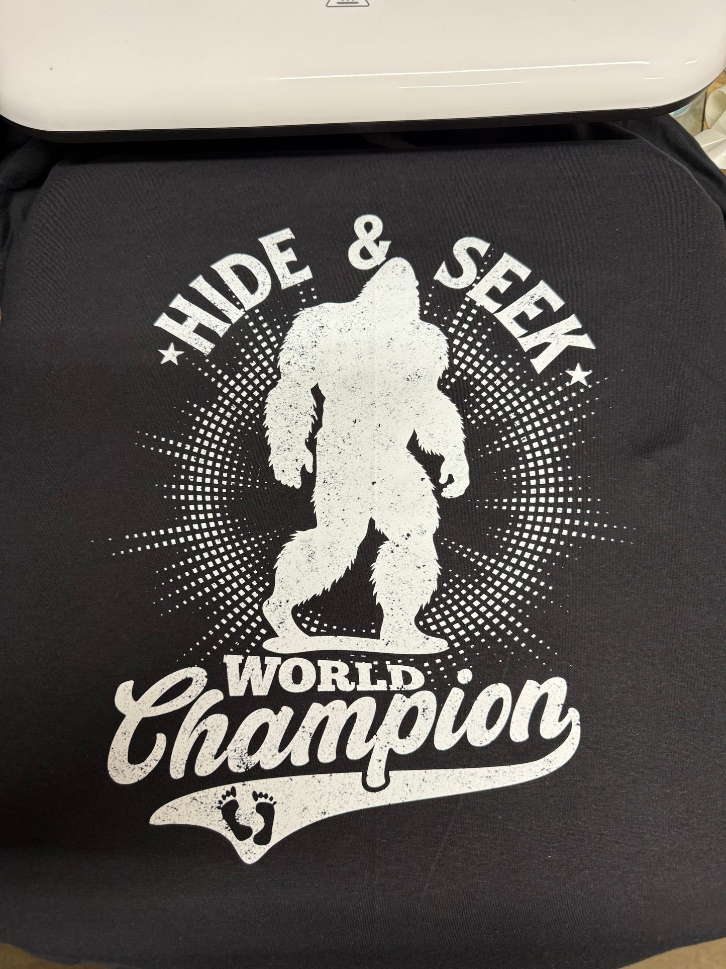 Hide & Seek World Champion Shirt – Funny Bigfoot Sasquatch Tee