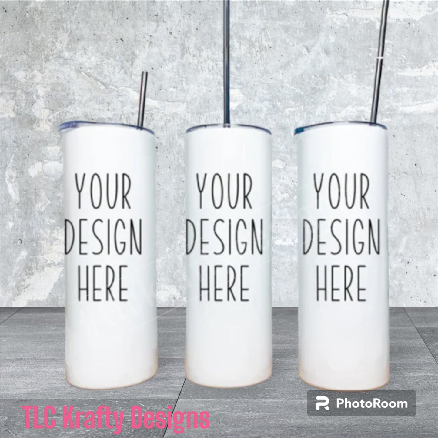 Personalize "Your Design Here" Sublimation 20oz. Tumbler Personalize for Social events, gatherings, Weddings, bachelorette, bachelor and Birthday parties