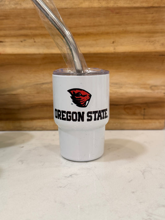 Oregon State 3 ounce mini shot glass